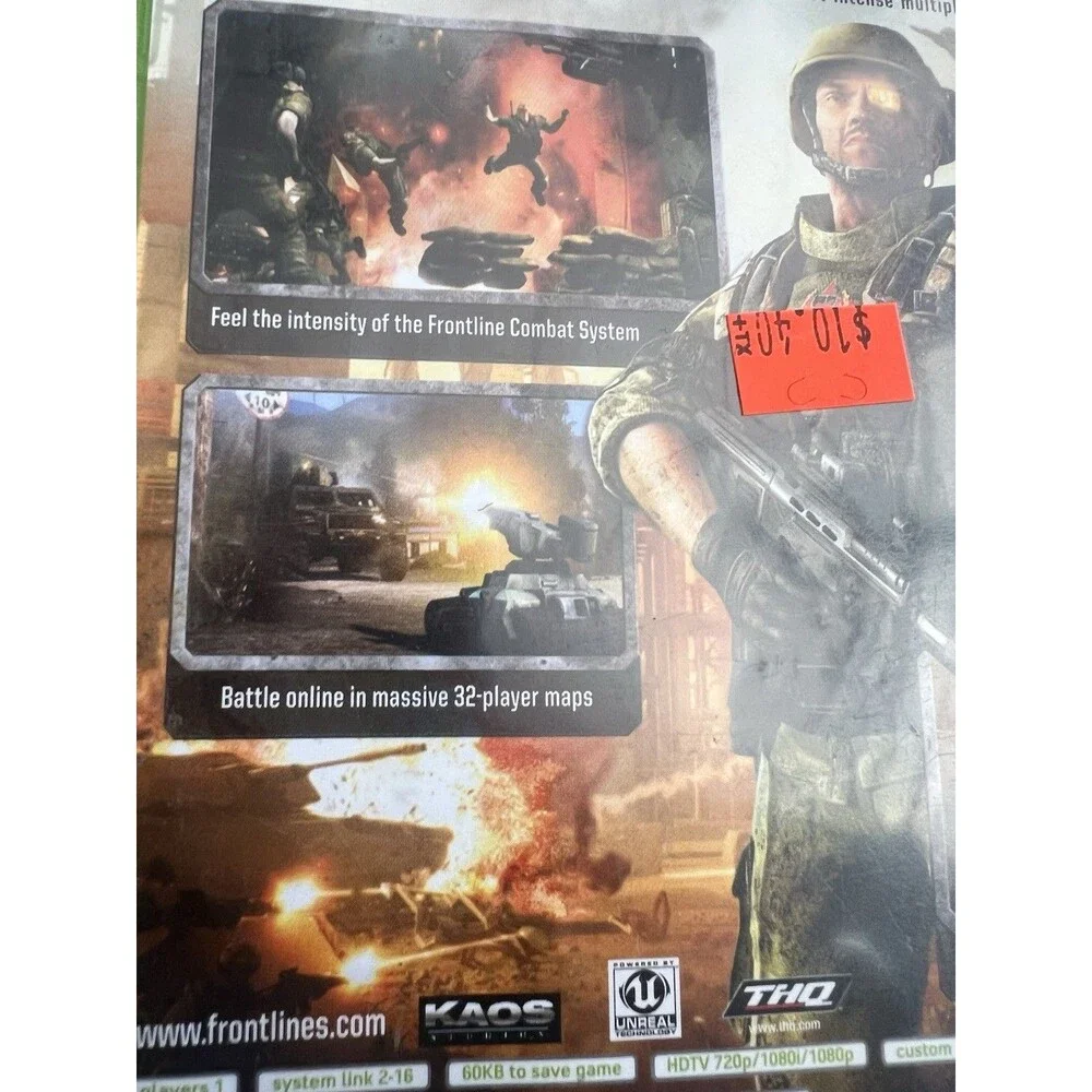 Frontlines Fuel of War - Microsoft Xbox 360 CIB tested working